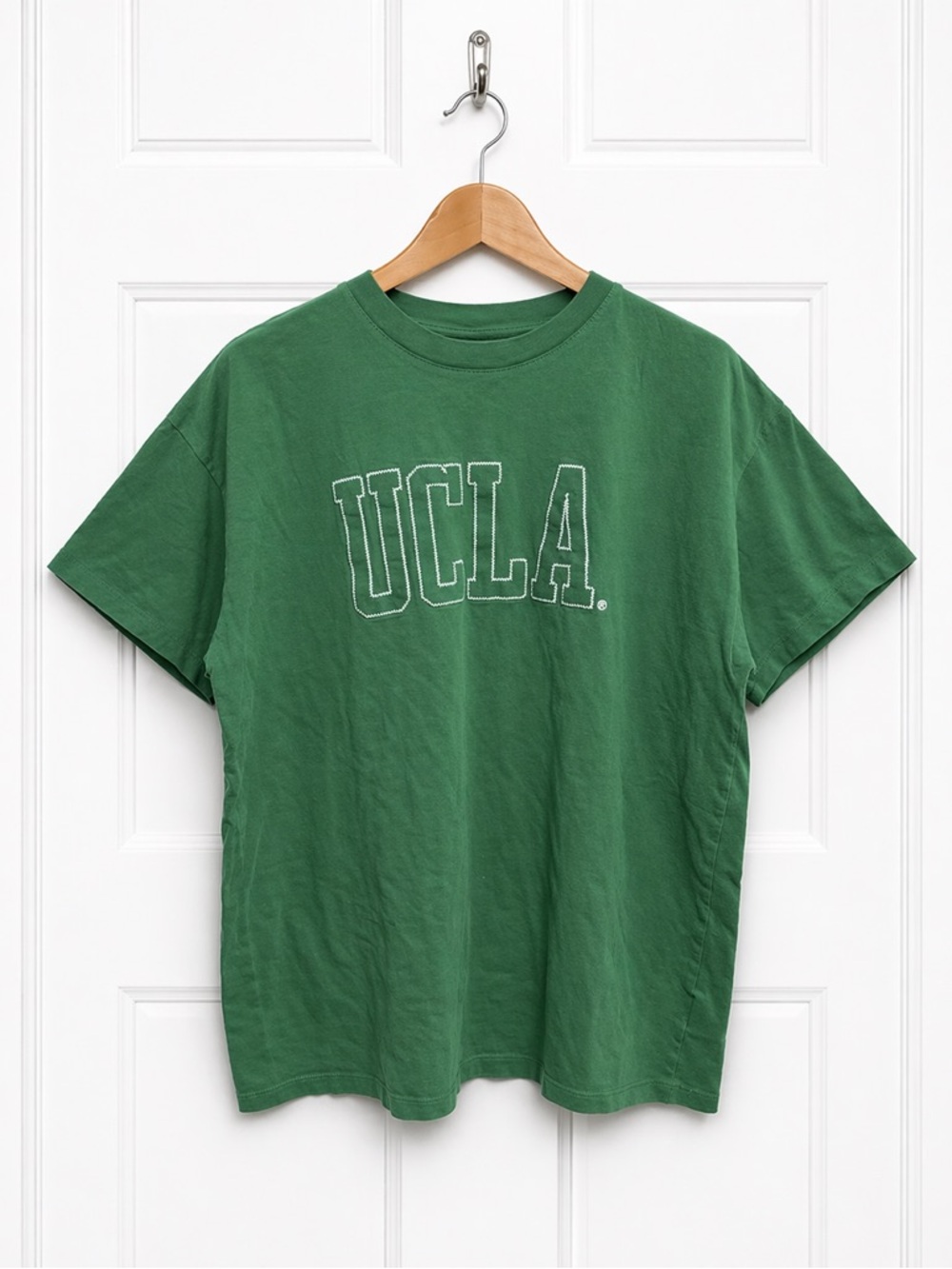 UCLA Cotton On Green Embroidered Graphic Tee Shirt Womens Large Collegiate